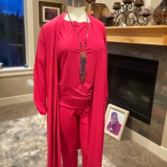 14/16 Ashley Stewart 3/4 Length Pink Shirt Clothes - Picture 5 of 14